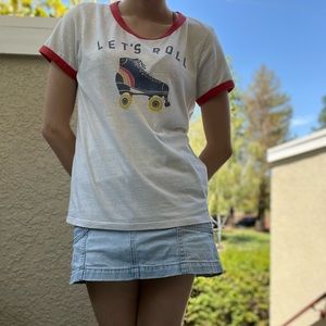 “Let’s Roll” Rollerskate T-Shirt